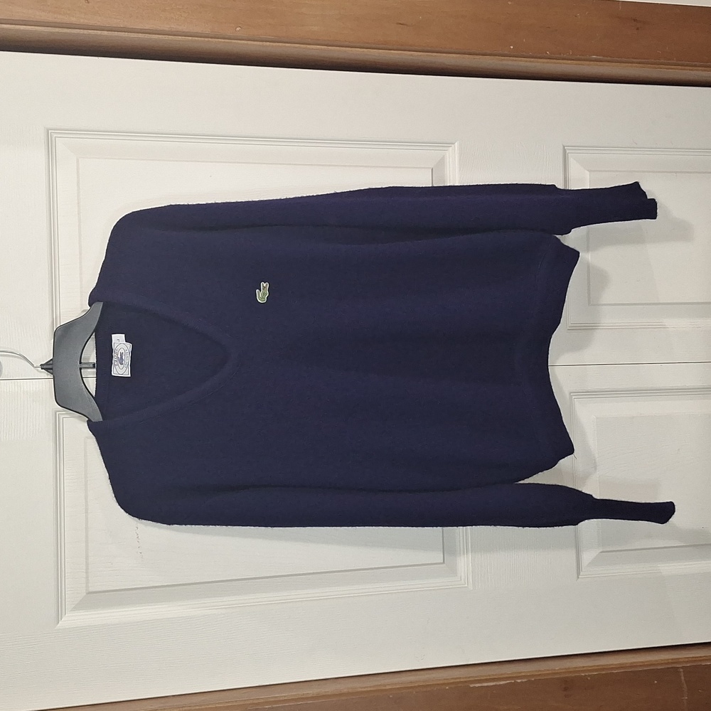Lacoste Men's V-Neck Sweater - Dark Blue
